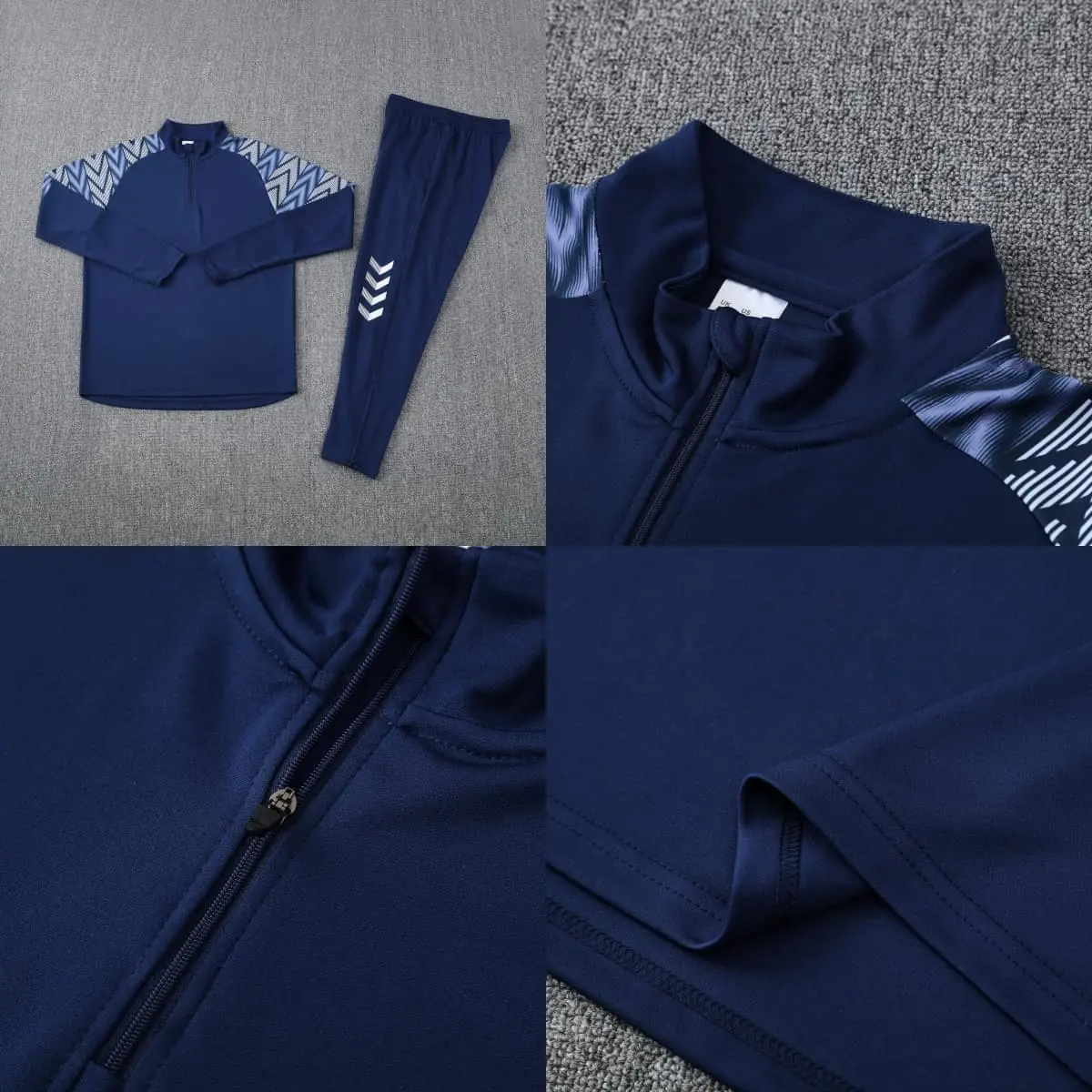 TCA Sportswear BQ6001 Quarter Zipper Tracksuit detail 1