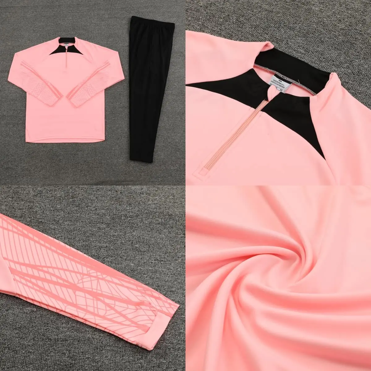 TCA Sportswear BQ6006 Quarter Zipper Tracksuit detail 1
