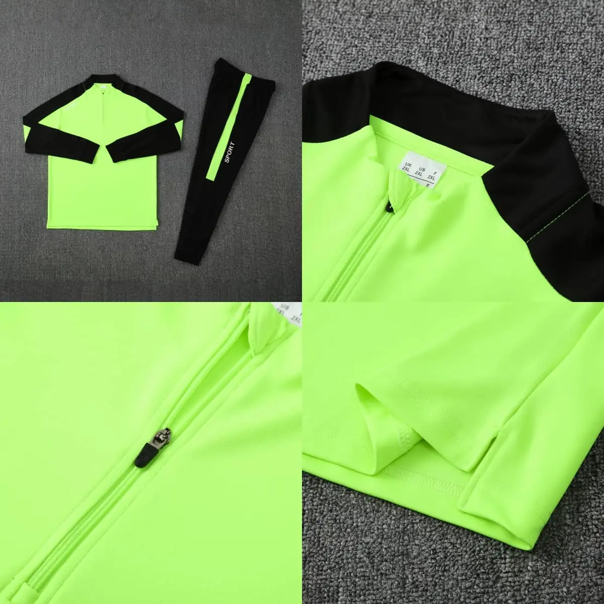 TCA Sportswear BQ6011 Quarter Zipper Tracksuit detail 1