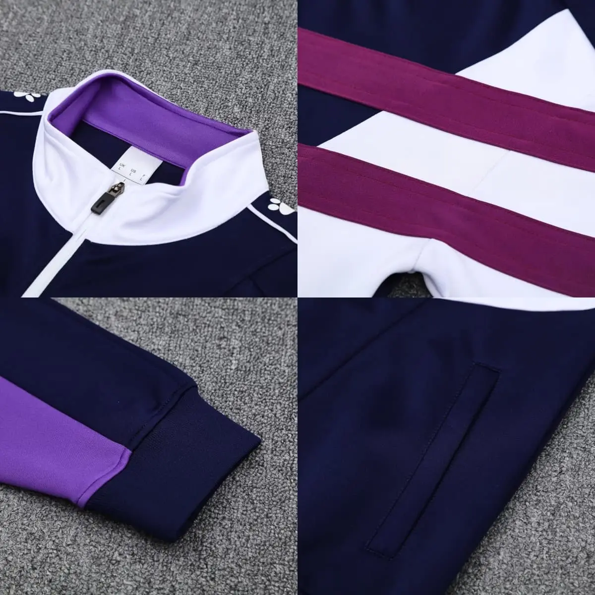 TCA Sportswear BQF02 Full Zipper Tracksuit detail 1