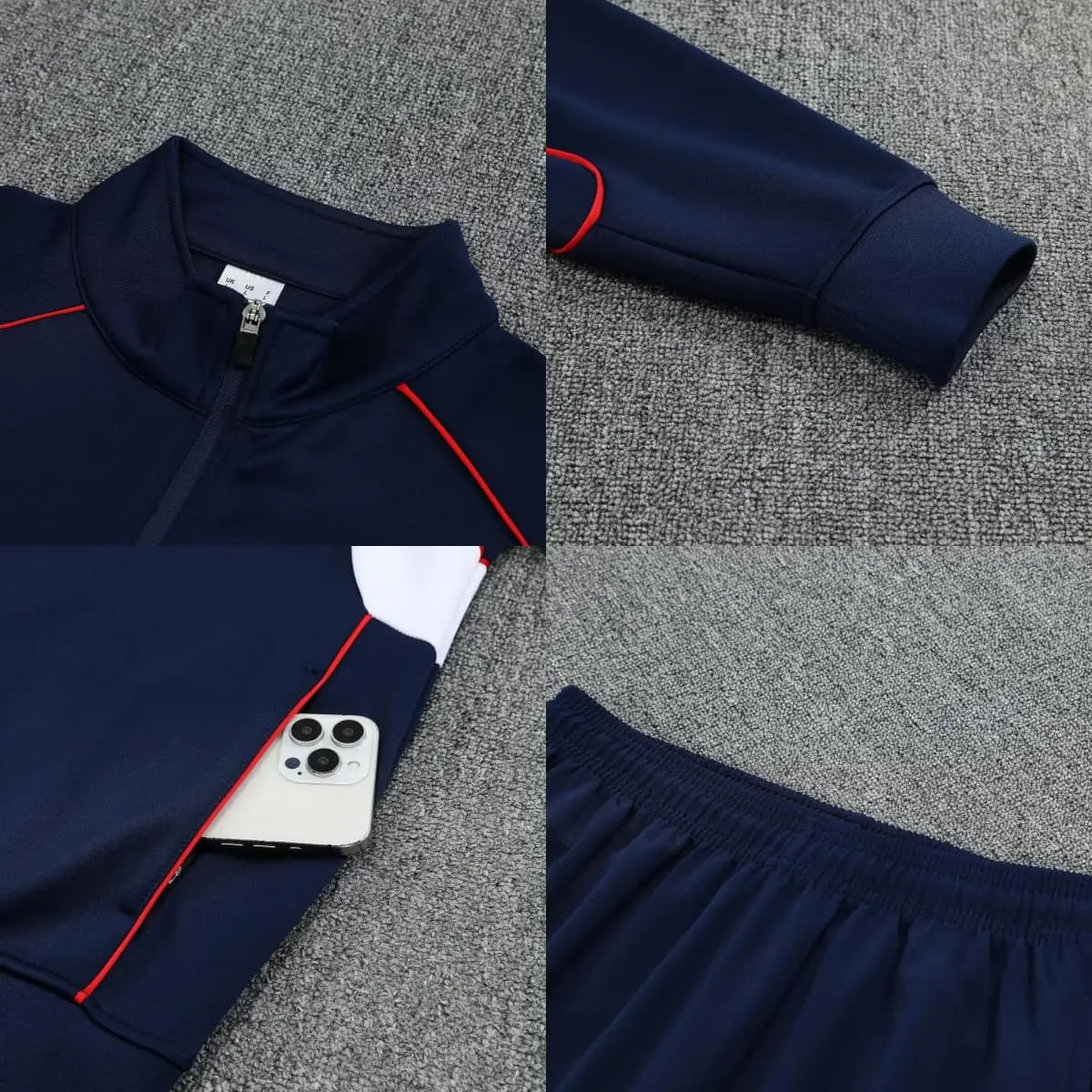 TCA Sportswear BQF08 Full Zipper Tracksuit detail 1