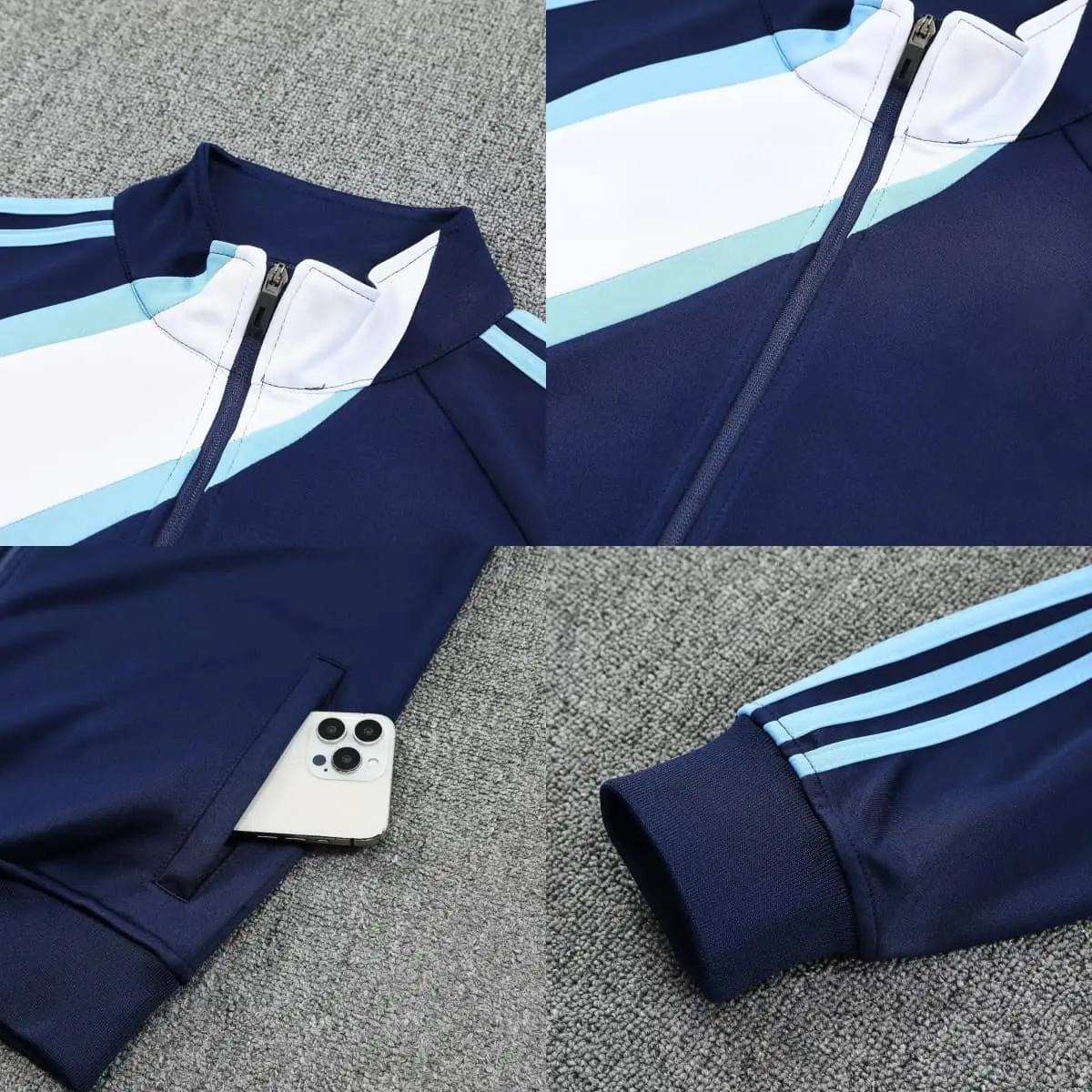 TCA Sportswear BQF25 Full Zipper Tracksuit detail 1