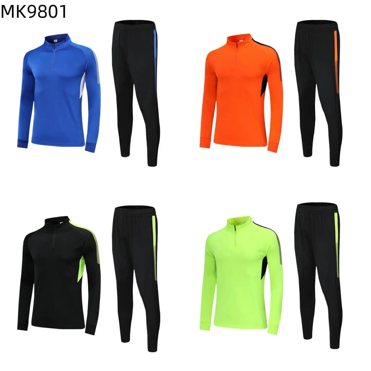 TCA Sportswear MK9801 Quarter Zipper Tracksuit   — view 1