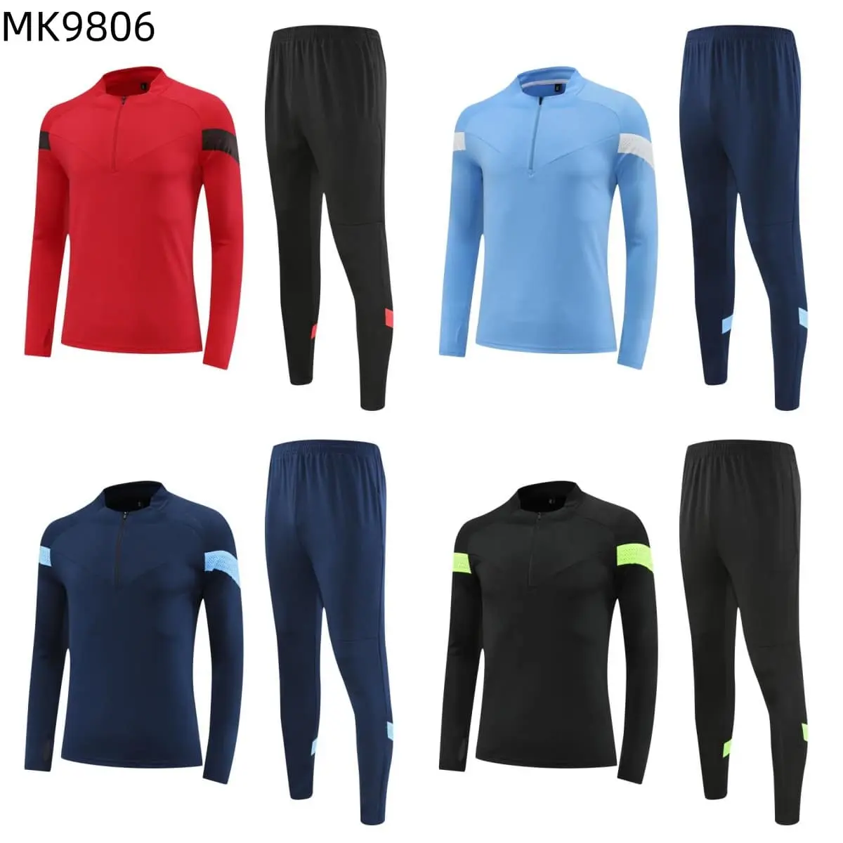 TCA Sportswear MK9806 Quarter Zipper Tracksuit   — view 1