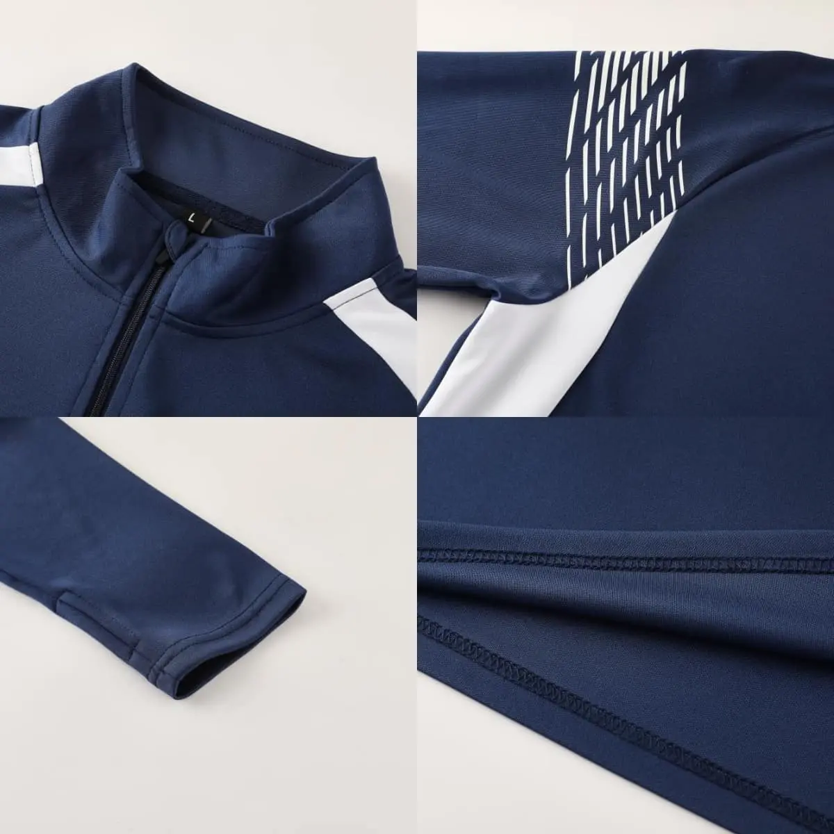 TCA Sportswear MK9809 Quarter Zipper Tracksuit detail 1