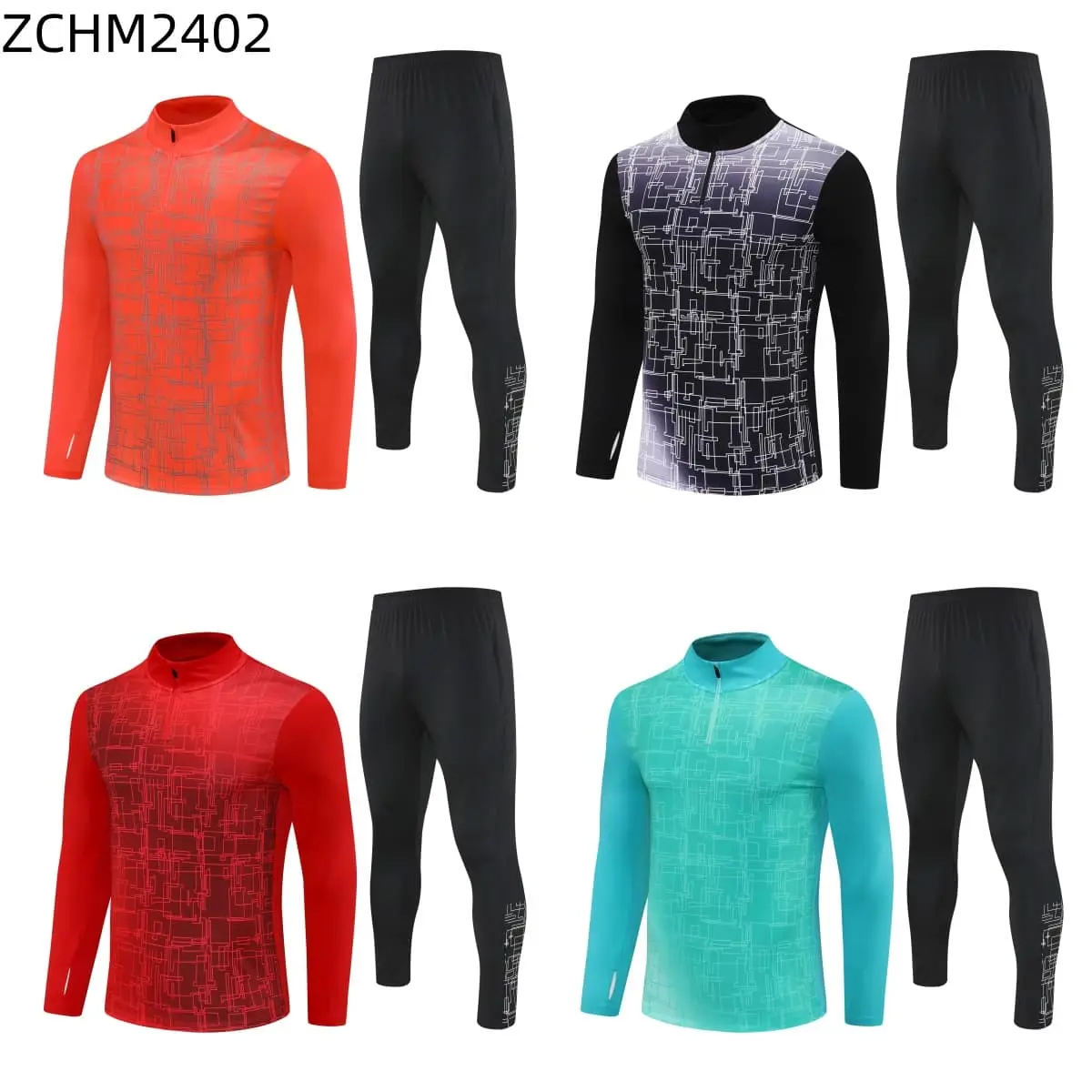 TCA Sportswear ZCHM2402 Quarter Zipper Tracksuit — view 1
